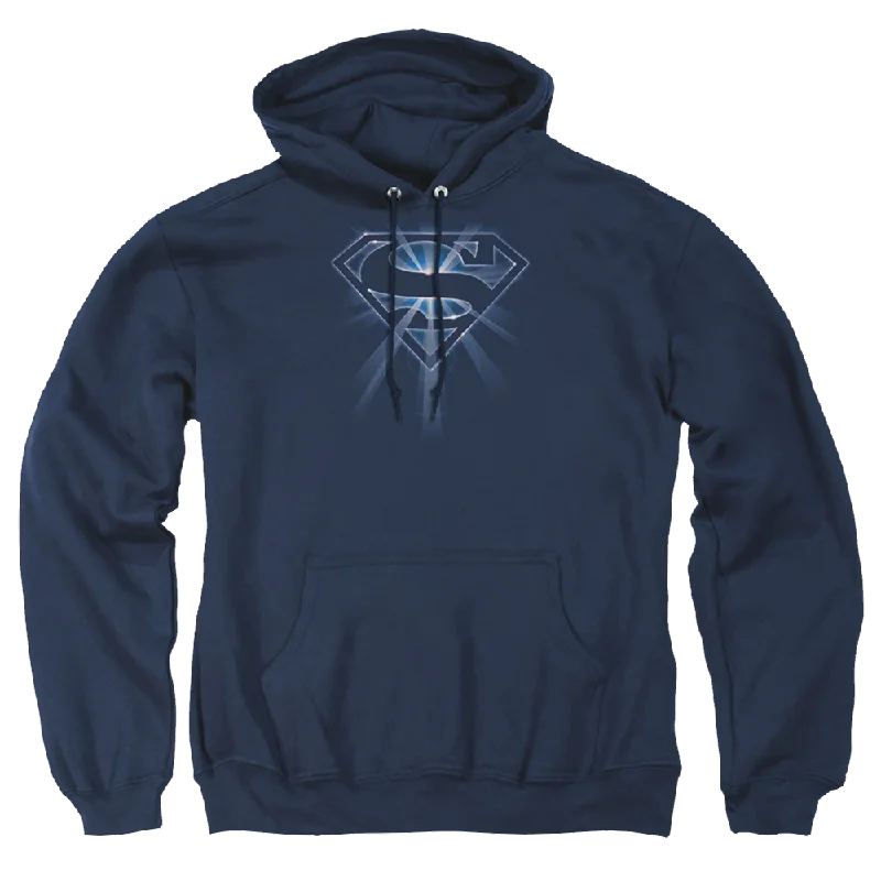 fitted hoodieSuperman Glowing Shield - Pullover Hoodie