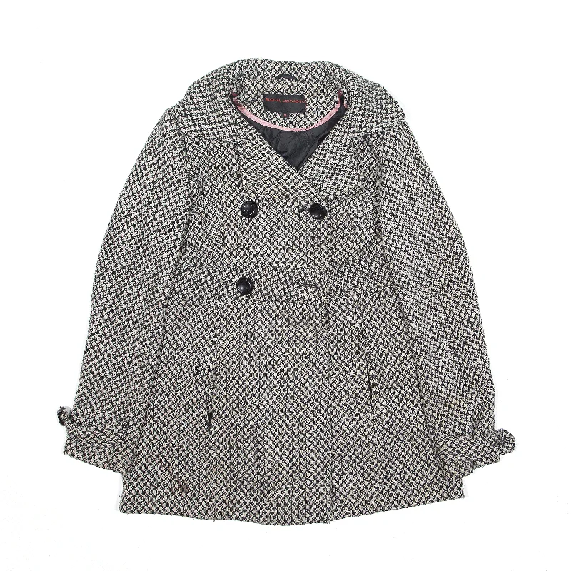 wool coatPASCAL MORABITO Pea Coat White Womens M