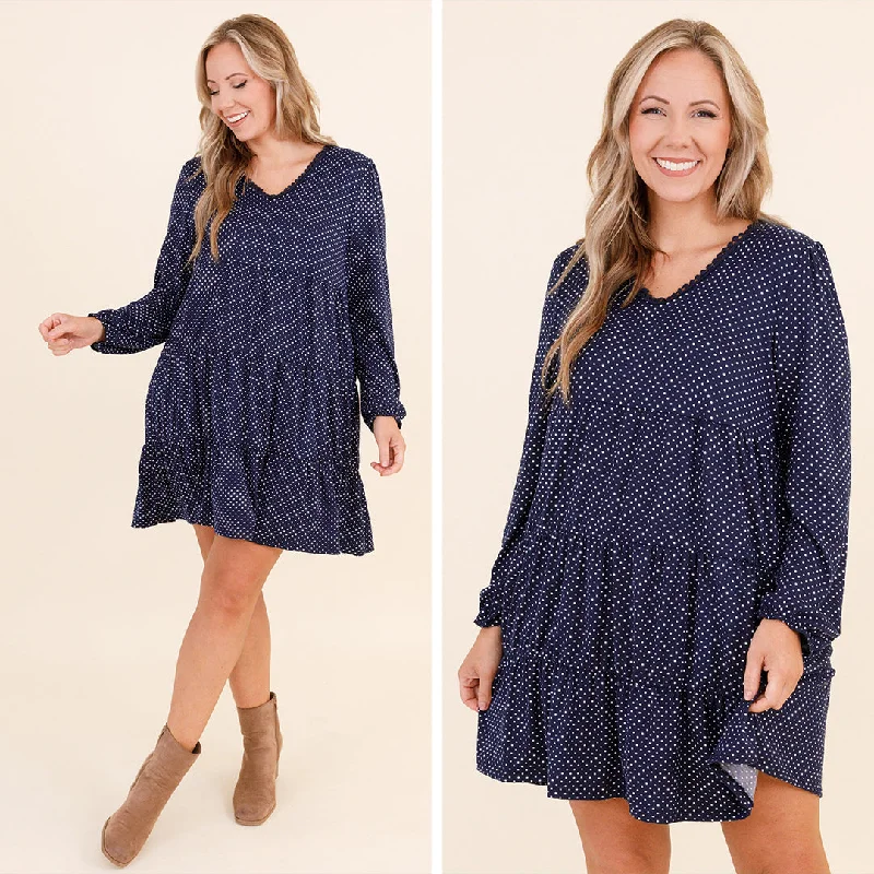 playful dressMy Affirmation Dress, Navy