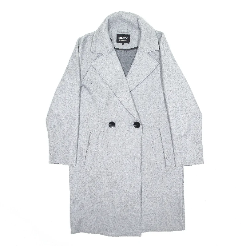 high-quality coatONLY Long Pea Coat Grey Womens S