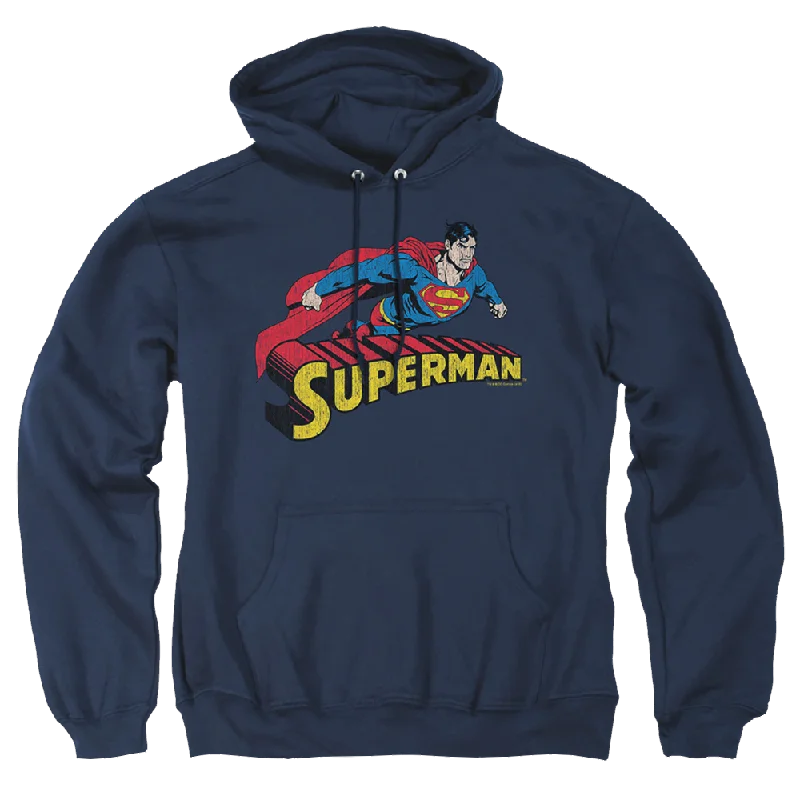 cozy pullover hoodieSuperman Flying Over - Pullover Hoodie