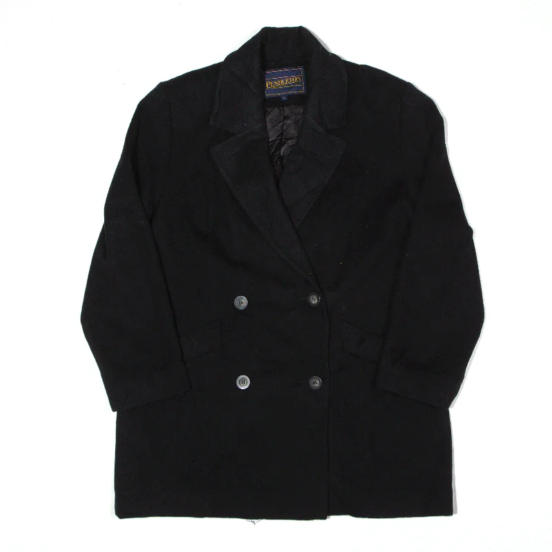 classic bomber jacketPENDLETON Pea Coat Black Womens UK 10