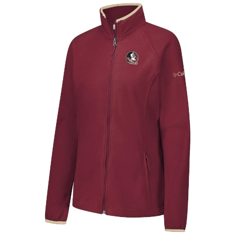 functional coatColumbia Women's Seminole Logo Give and Go Fleece Jacket - Garnet