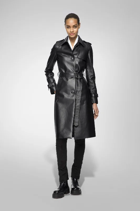 insulated trench coatMadyson - Black Leather Coat