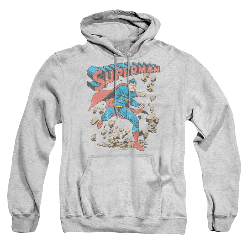 oversized hoodie with drawstringsSuperman Mad At Rocks - Pullover Hoodie