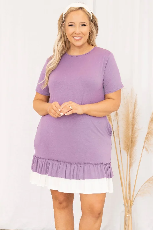 off-shoulder dressWelcome To My World Dress, Dusty Lilac