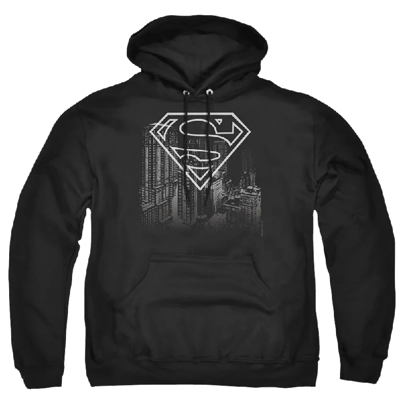 zip-up hooded sweatshirtSuperman Skyline - Pullover Hoodie