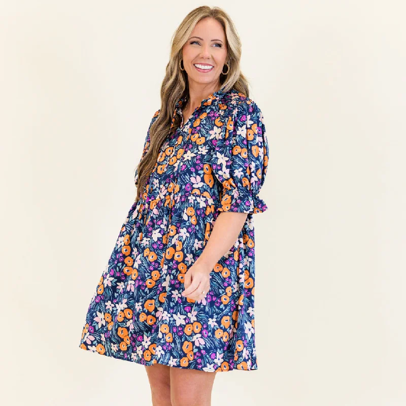 sophisticated dressFeel The Rush Dress, Navy