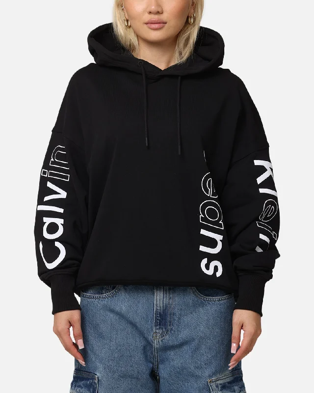 minimalist hooded sweatshirtCalvin Klein Blocking Graphic Hoodie Black