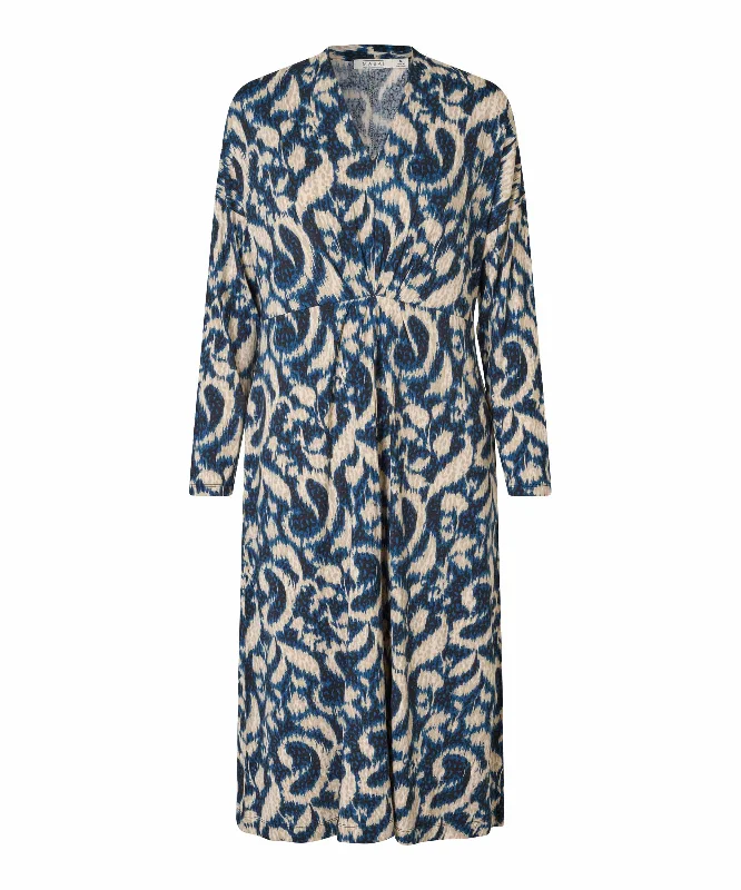 floral wrap dressMasai Otobia dress in Blue