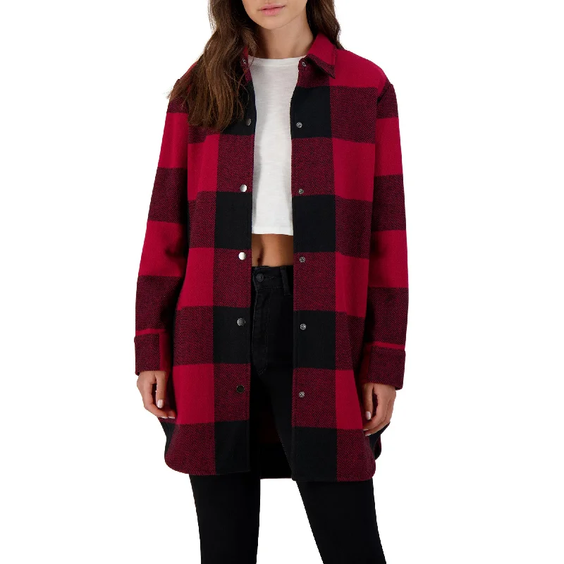 fashion-forward coatEldridge Plaid (Red)