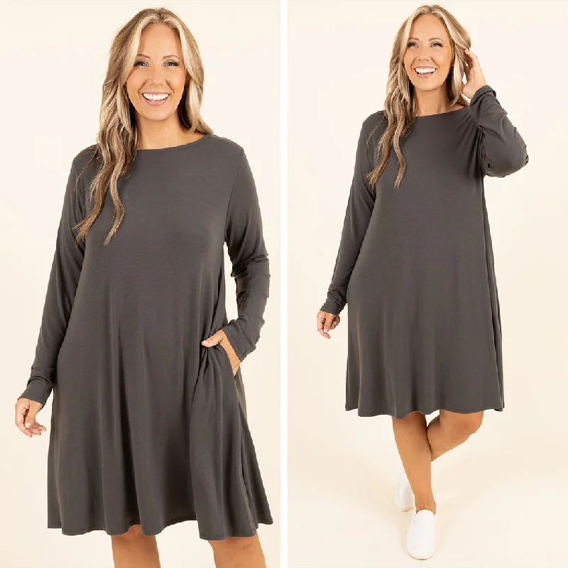 playful dressThe Last Chance Dress, Ash Grey