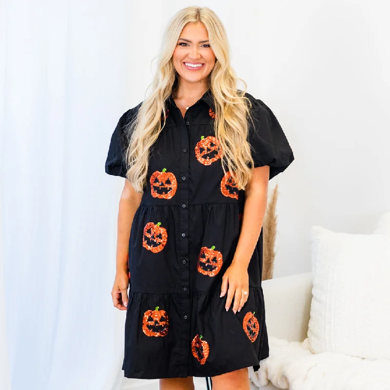 bohemian dressThe Great Pumpkin Patch Dress, Black