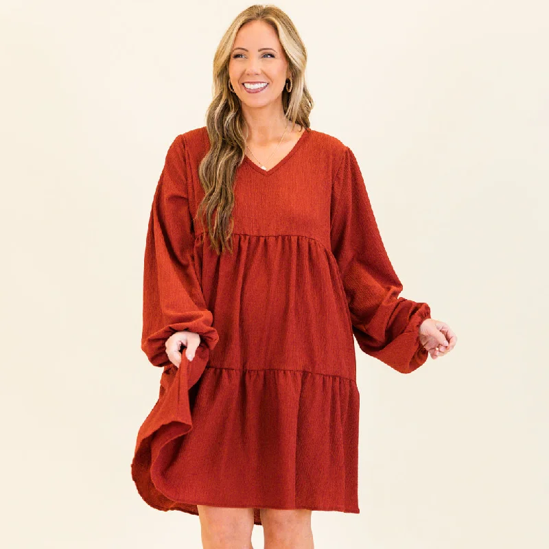 boho-chic dressSong Of The Leaves Dress, Cinnamon