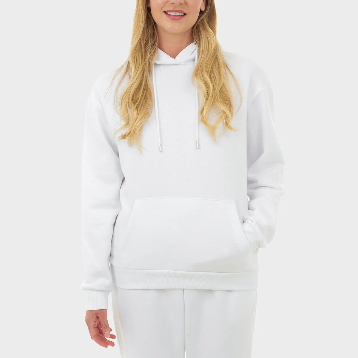 Ladies White Hoodie