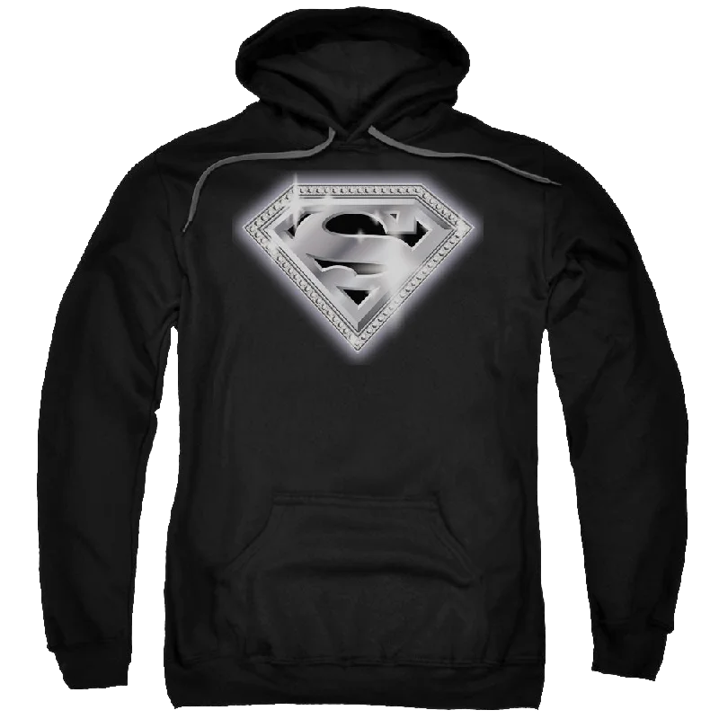 casual hoodie for menSuperman Bling Shield - Pullover Hoodie