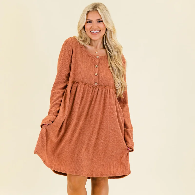 layered dressLighthouse Lullaby Dress, Rust