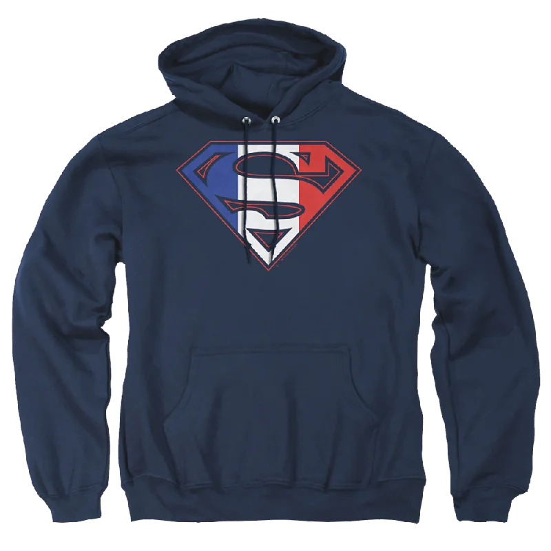 chic hoodieSuperman French Shield - Pullover Hoodie