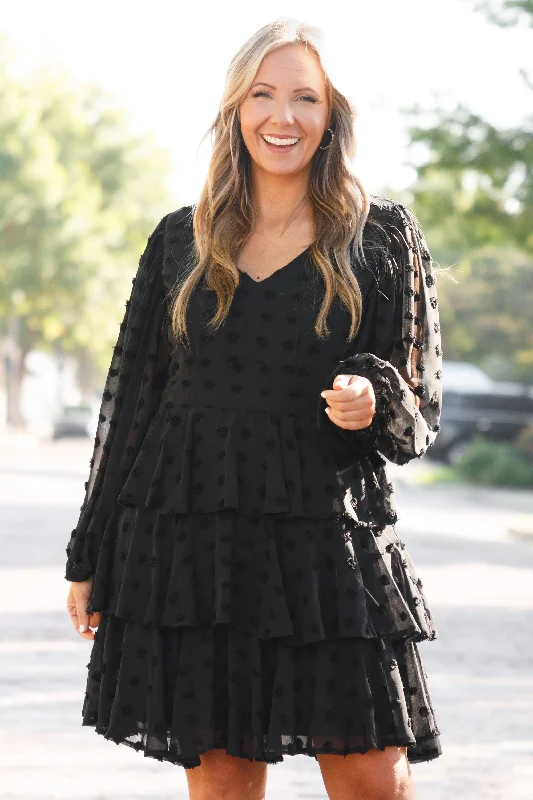 romantic dressBold And Beautiful Dress, Black