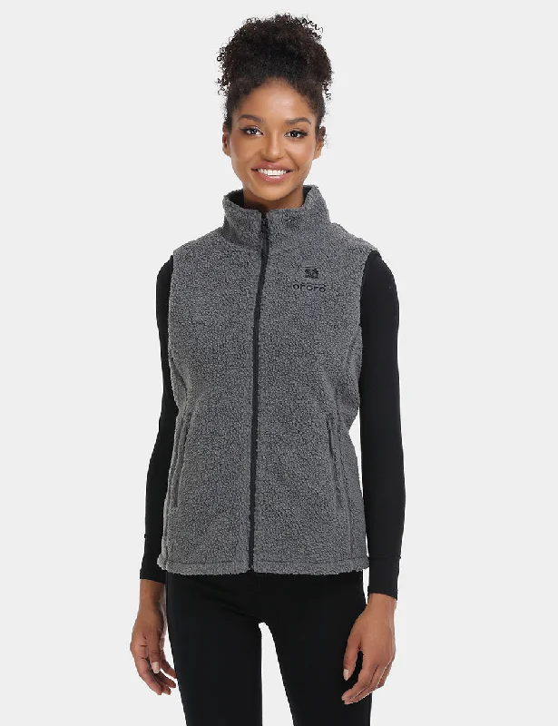 comfy hoodieWomen's Heated Recycled Fleece Vest