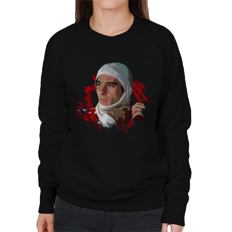 Motorsport Images Ayrton Senna Racing Suit Women's Sweatshirt