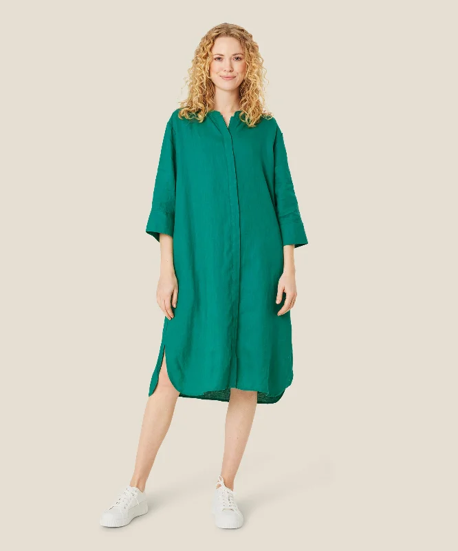 denim dressMasai Nimes Shirt Dress in Green