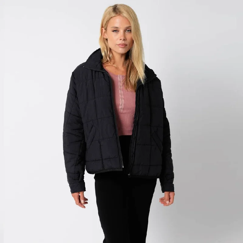 oversized coatDally Quilt Jacket (Black)