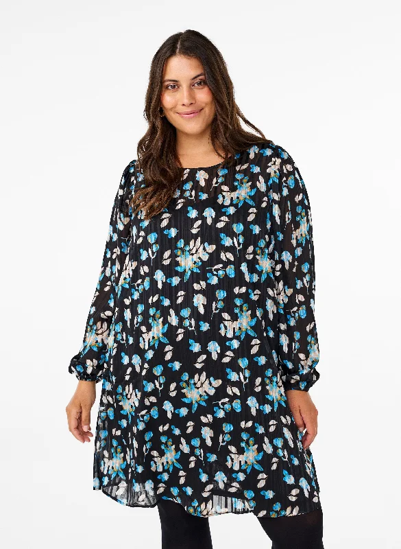 romantic dressZizzi Lucy Blue Floral Dress