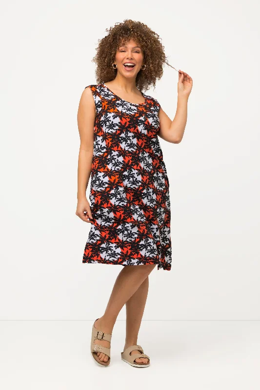 comfy dressUlla Popken Palm Tree Dress